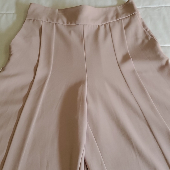 Zara Basic Beige Wide Leg Pants Size XS - Picture 6 of 12